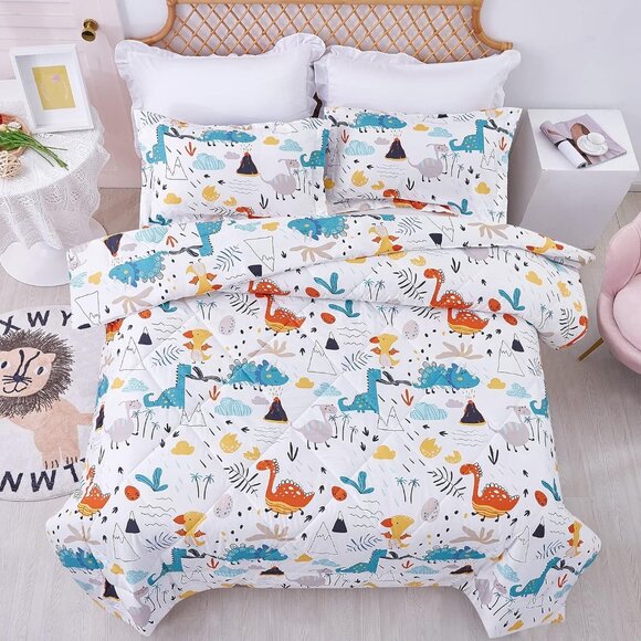 New 2 Piece Dinosaurs Comforter Set • Twin Size - Picture 3 of 6